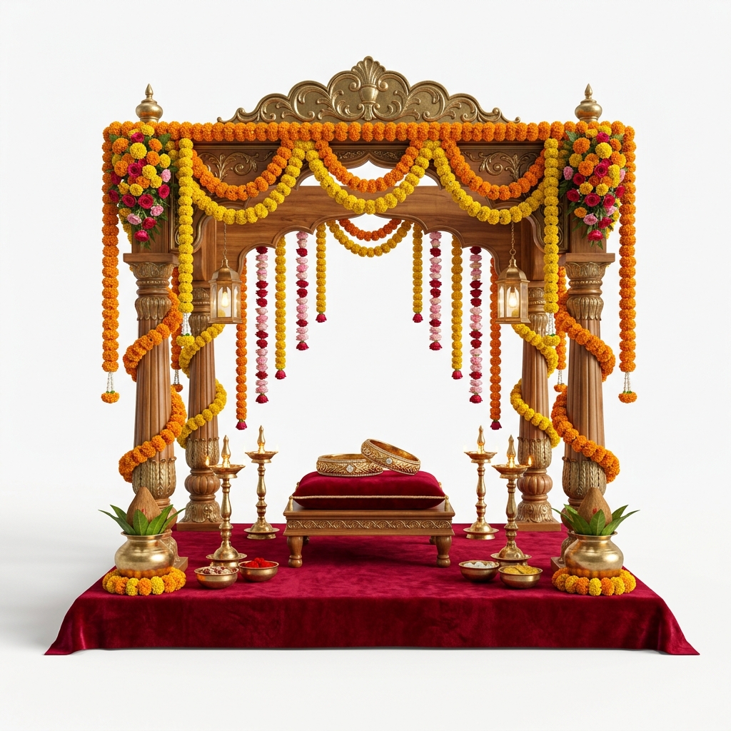 Grand Indian Wedding Mandap